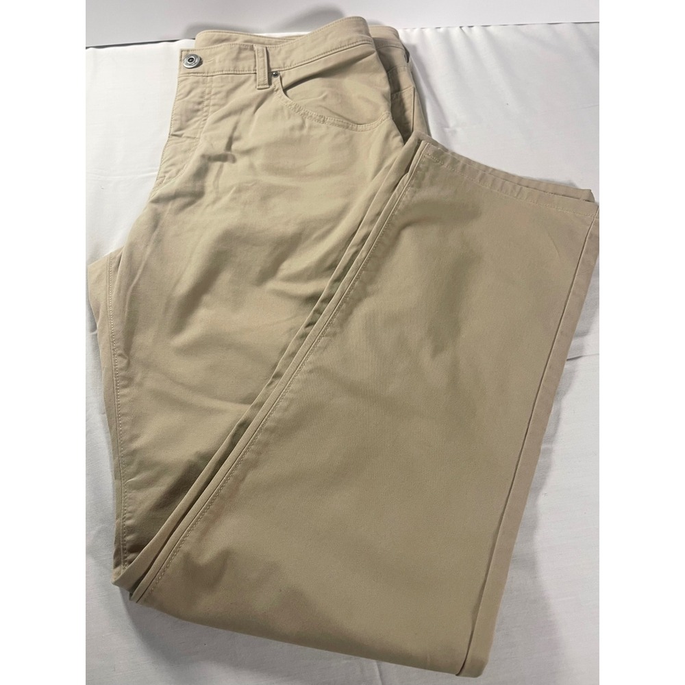 UNTUCKit Don Santiago Pants Men 36x32 Tan Khaki Straight Fit Stretch Chino
